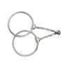 FILETTO WESTERN Torciglione Stainless Steel Ring Snaffle - 04243